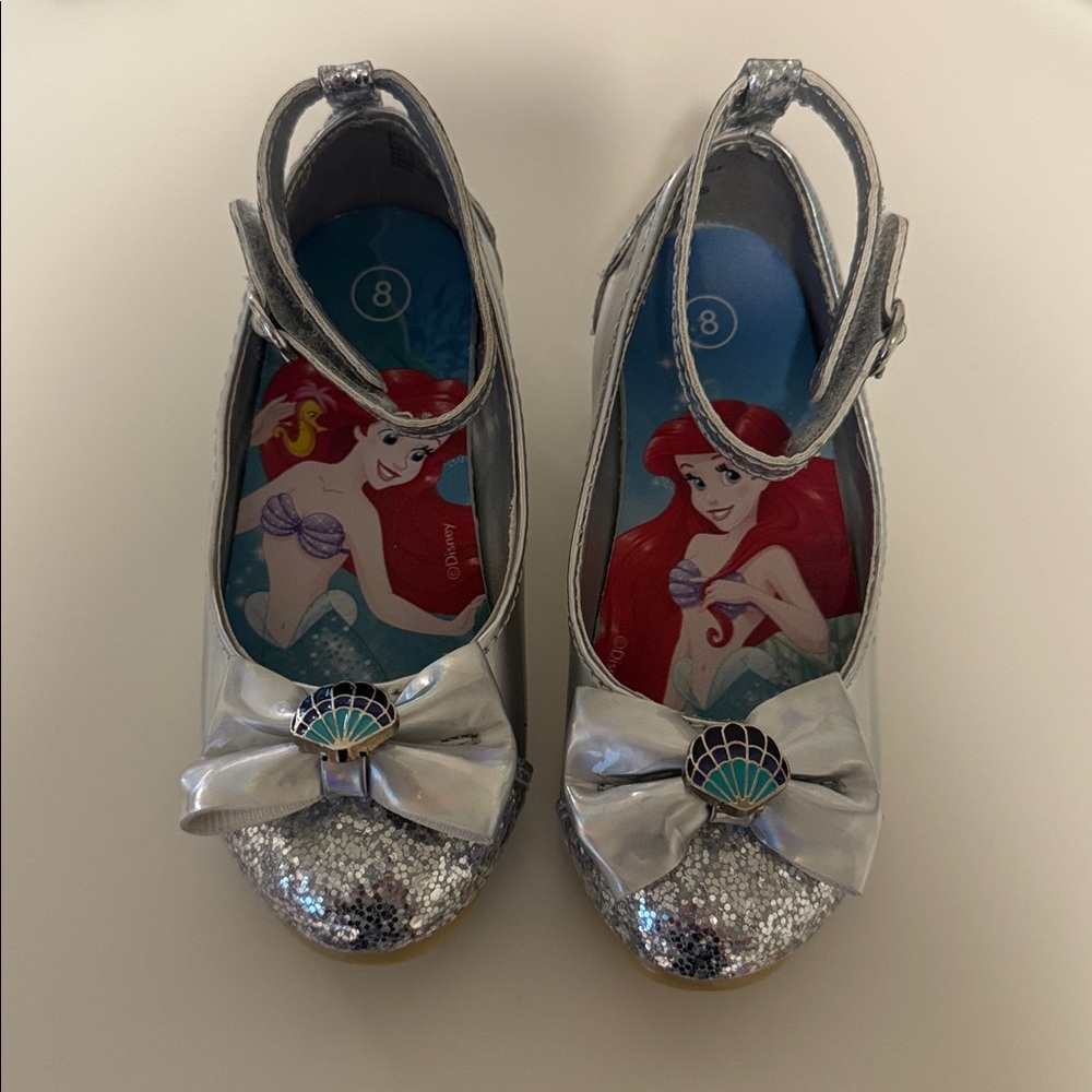 Silver Ariel Themed Girls' Shoes